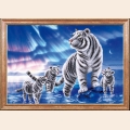 Схема для вышивания бисером МАГИЯ КАНВЫ "Белые тигры"